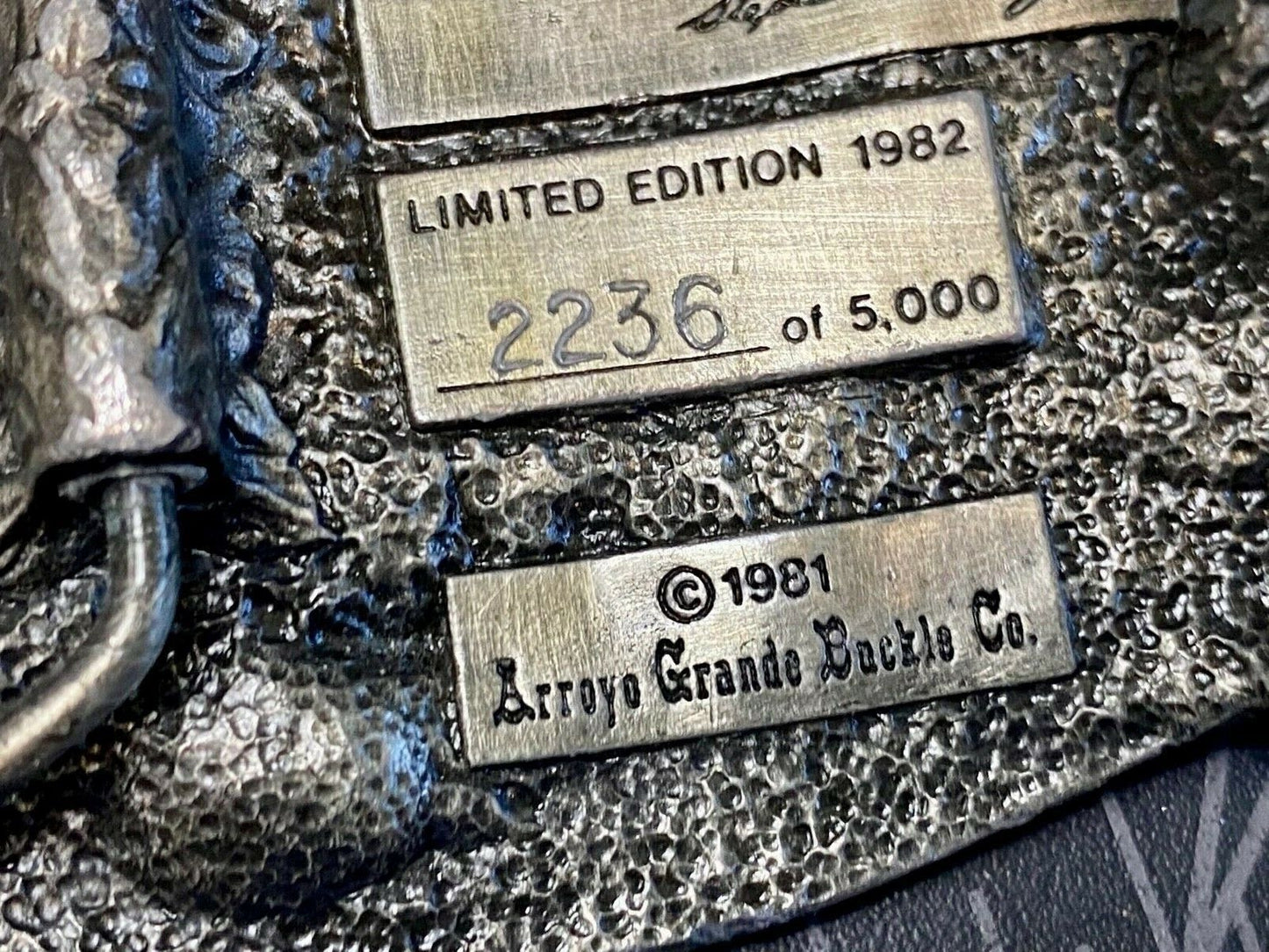 The Great Southwest 1982 Limited Ed. Commemorative Vintage Belt Buckle