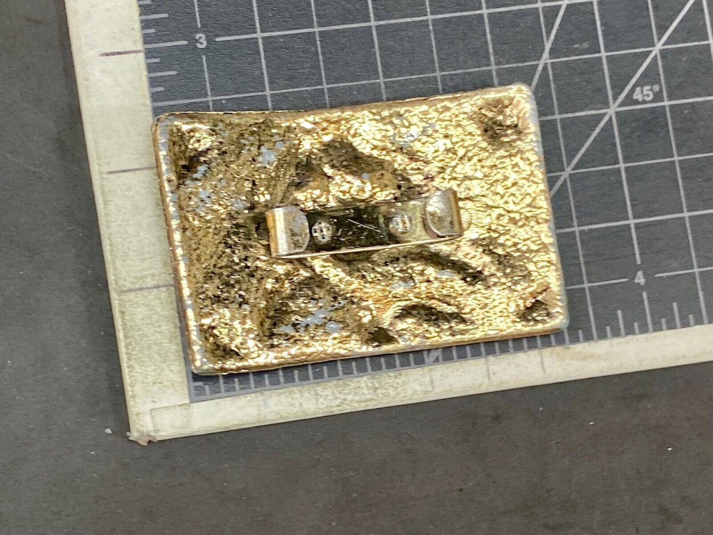 Beautiful Woman - Raised Dimension On Gold Tone Belt Scarf Tie Slide Buckle