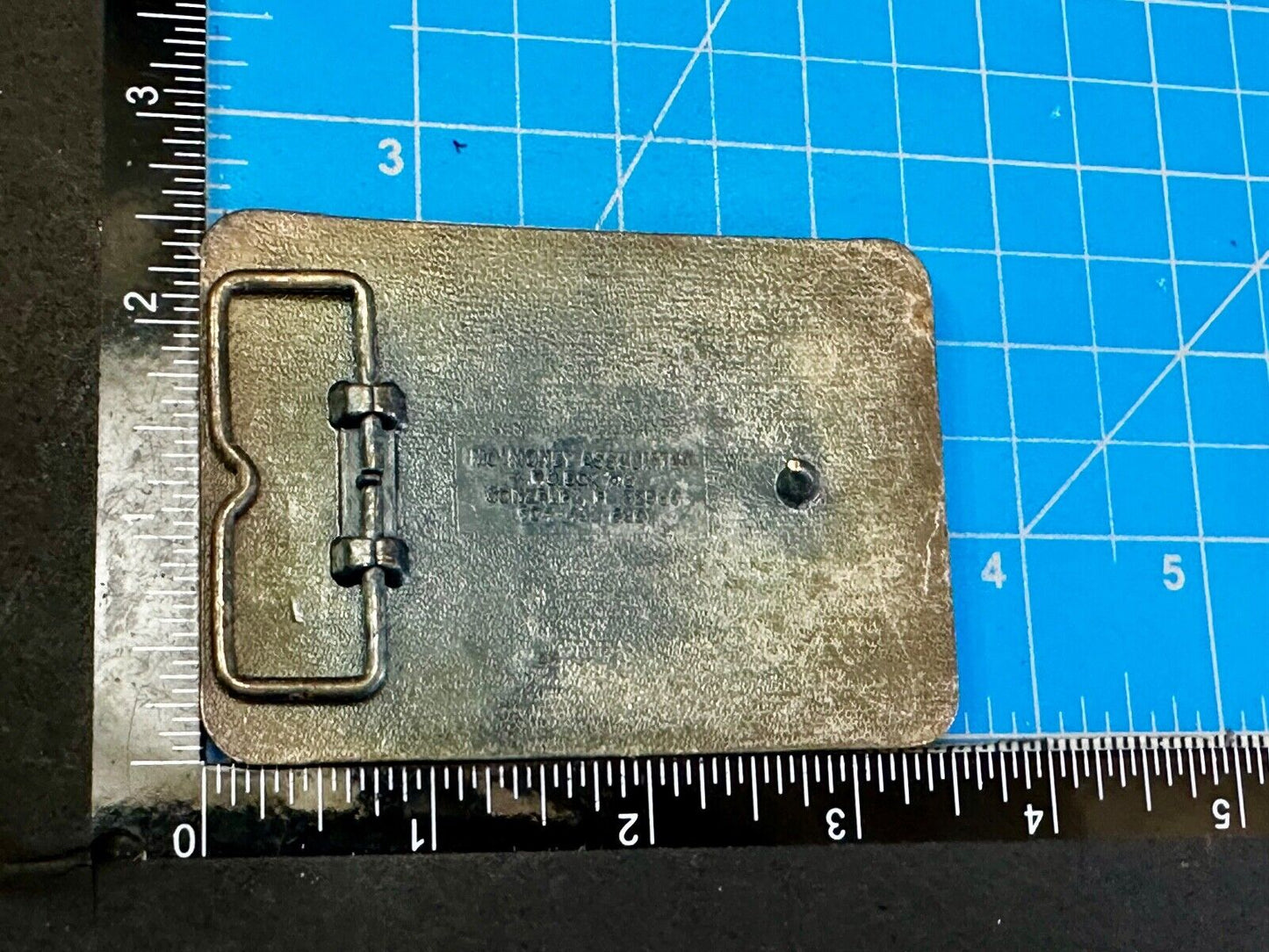 Texas KENR Houston Radio 1070 Vintage Promotional Mo Money Belt Buckle