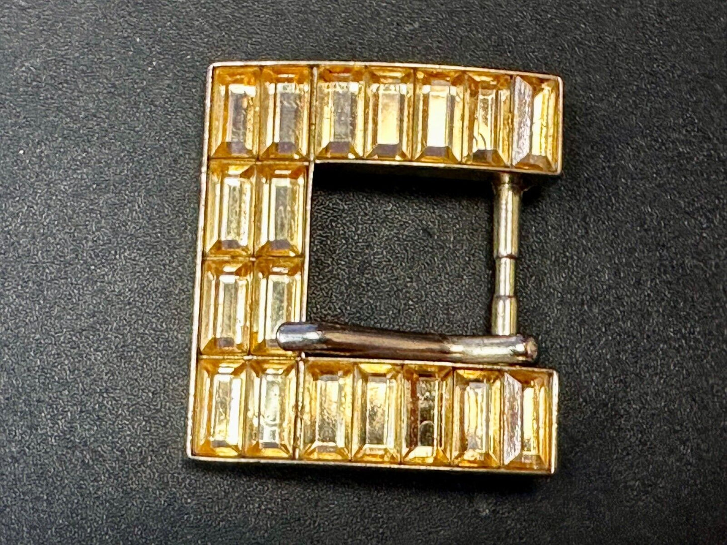 Beautiful Covered Stone? Gold Tone Small Replacement Dress Ladies Belt Buckle
