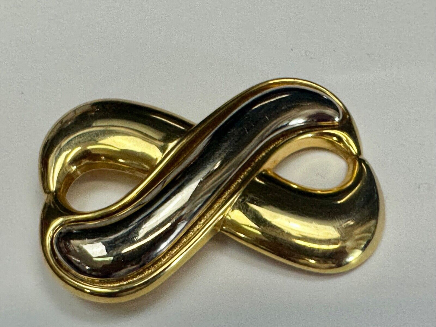 Vintage Day Lor signed gold & silver tone signed scarf shoe clip belt buckle