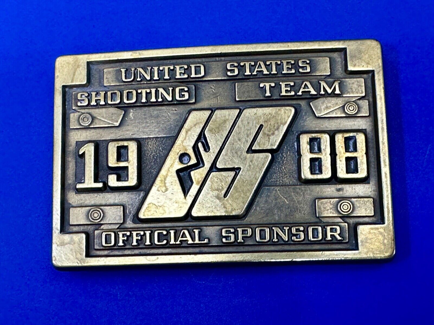 1988 US Olympics Shooting Team Vintage belt buckle