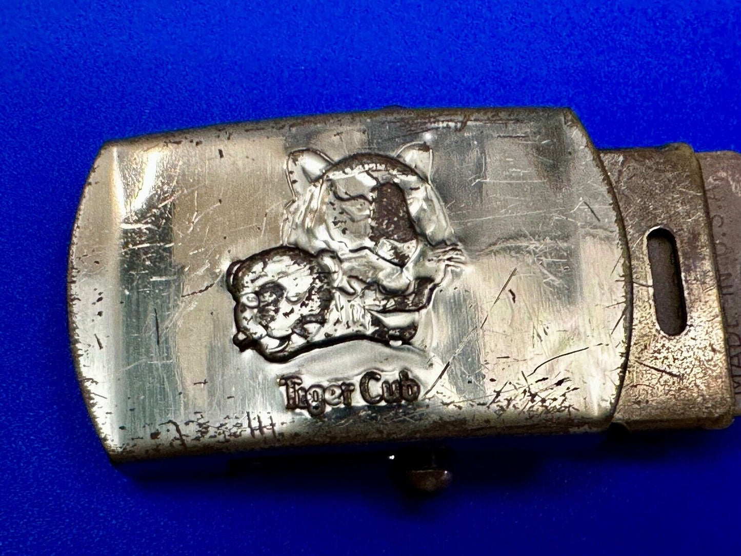 Tiger Cub Scout Replacement Solid Brass USA made Uniform Belt Buckle