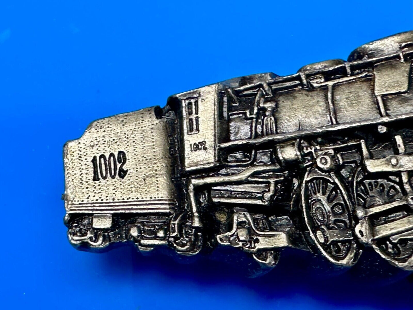 Train Steam Locomotive Vintage 1978 Cutout RR Bergamot Belt Buckle #1002