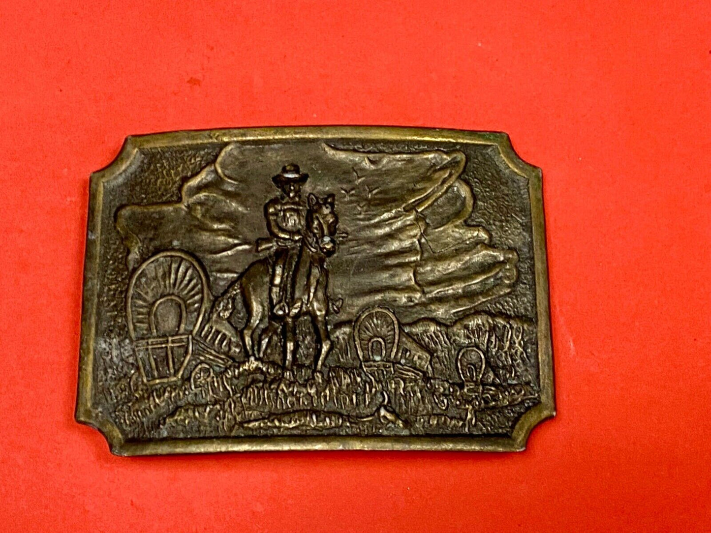 Tall In The Saddle Western Horse And Cowboy Way Of Life! Brass Tone Belt Buckle