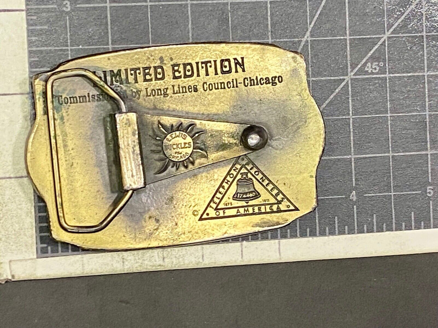 The Telephone Industry, 100 Year Commemorative Belt Buckle - Long Lines Council