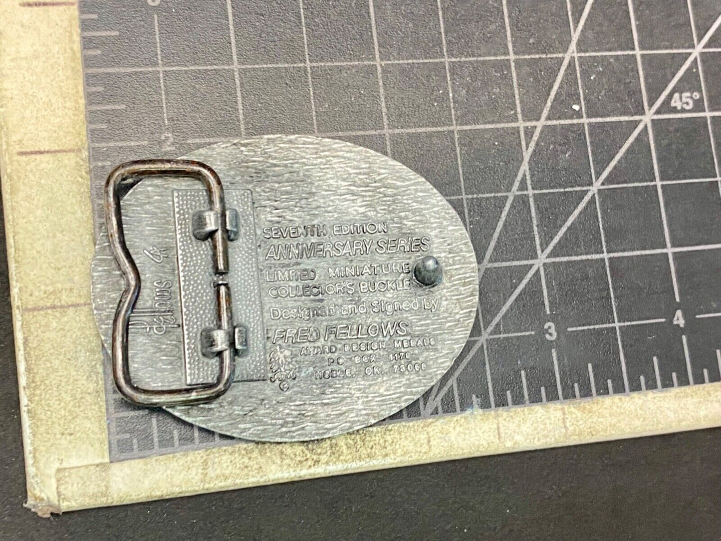 1989 Youth Size Nfr National Finals Rodeo Western Belt Buckle