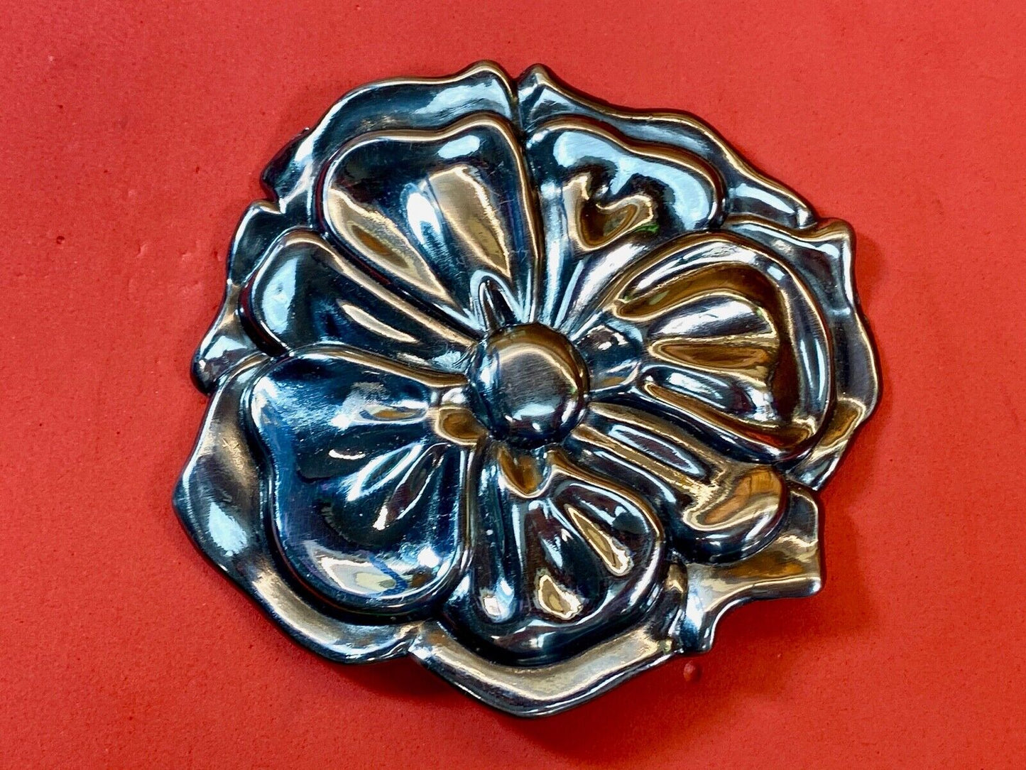 Vintage Charmant Figural Flower Scarf Belt Purse Shoe Clip Buckle