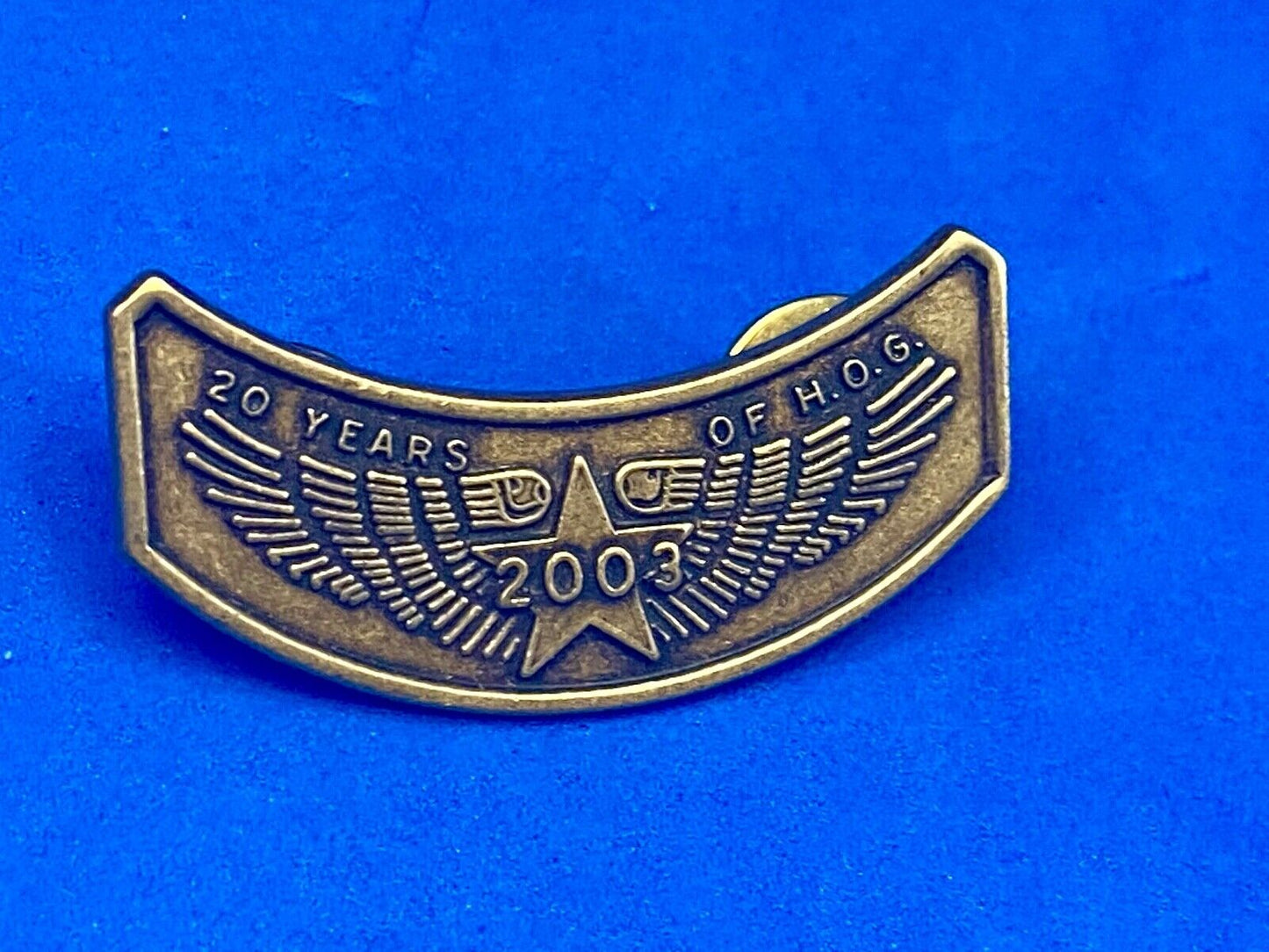20 Year Hog Harley Davidson Owners Group Jacket Vest Lapel Pin 2003