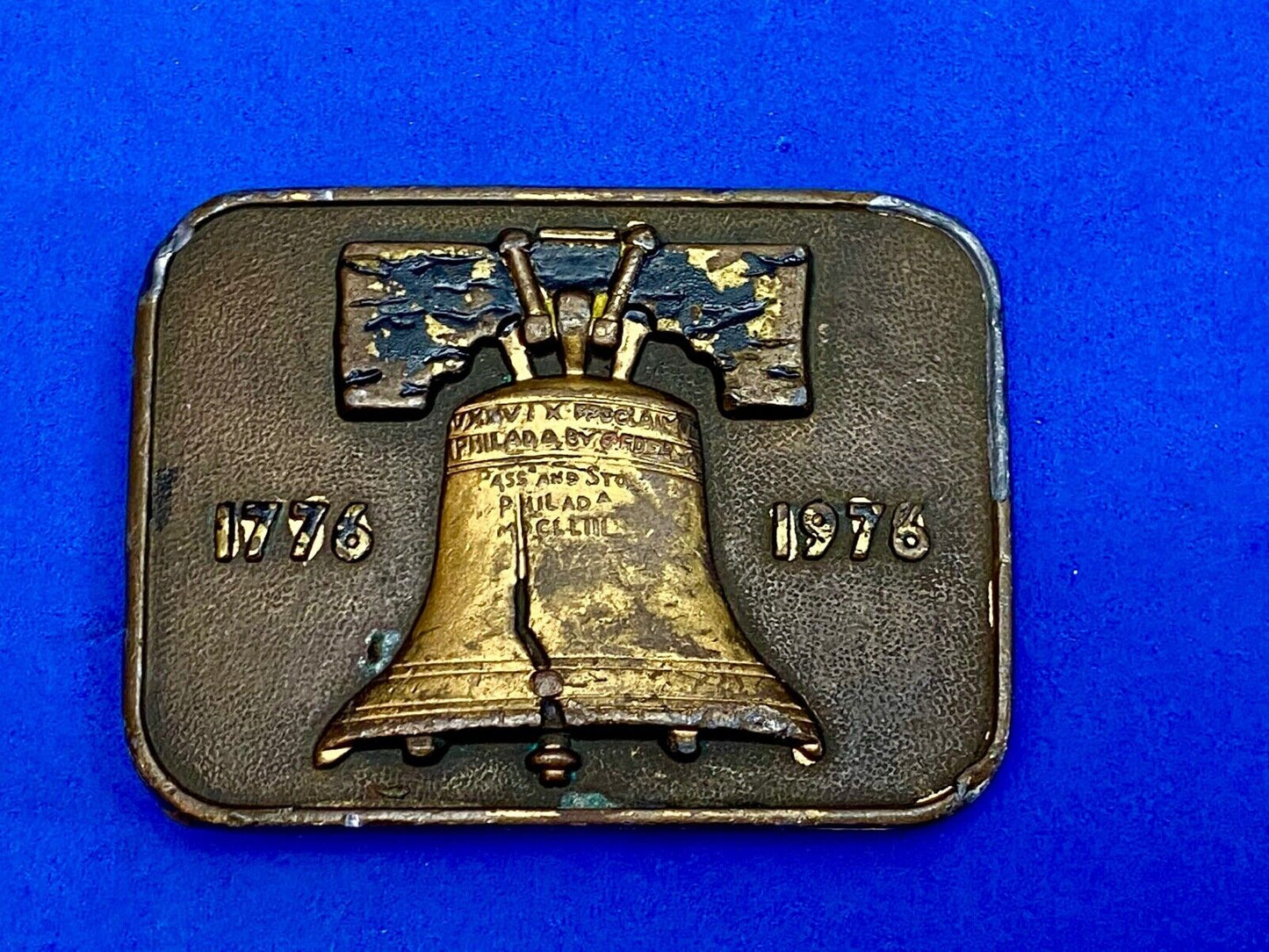 Bicentennial Liberty Bell USA America Patriotic Belt Buckle 1776 - 1976 By Ubc