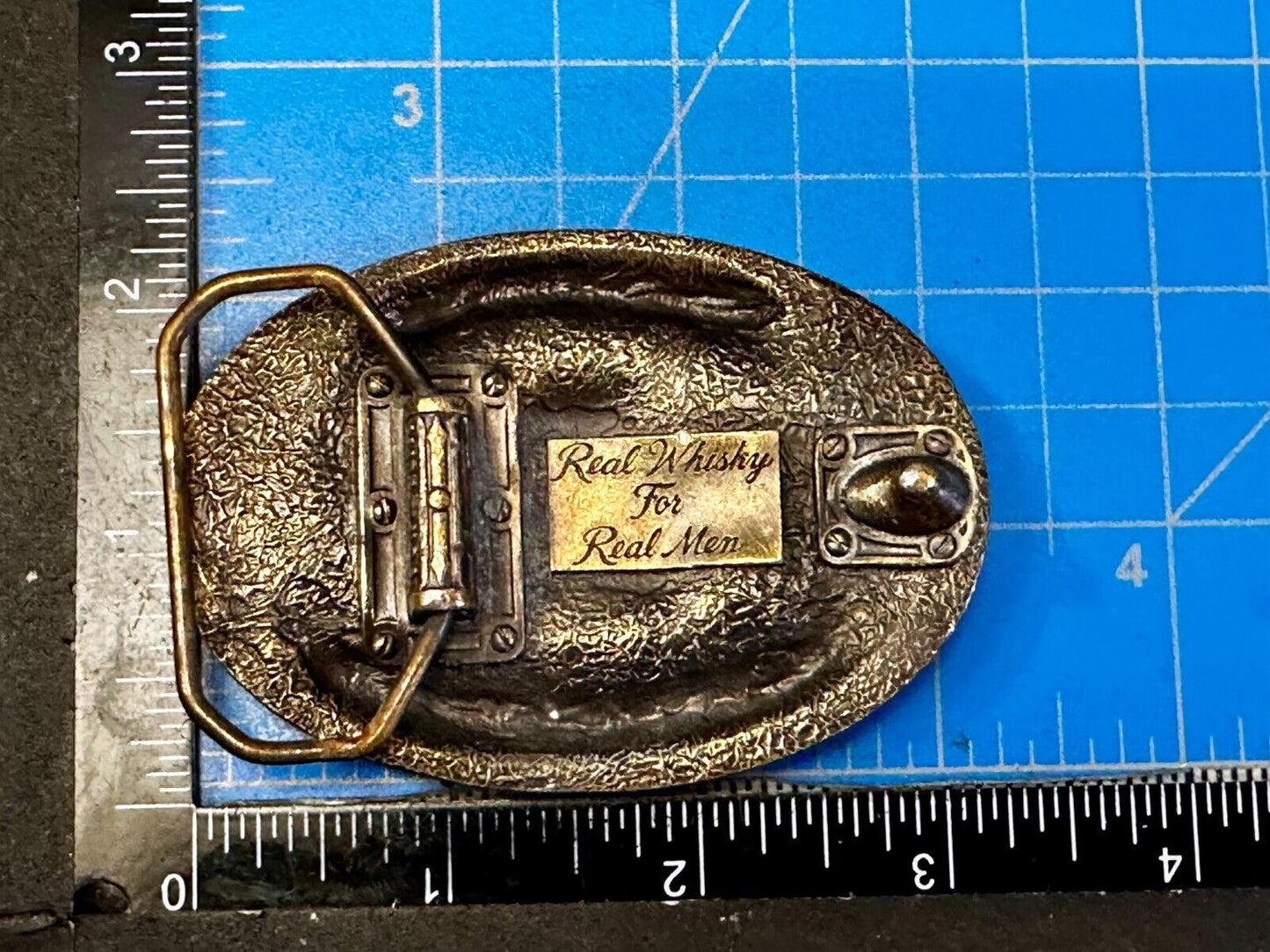 The Spirit of Tennessee Lord Calvert Real Canadian Whisky Promo Belt Buckle