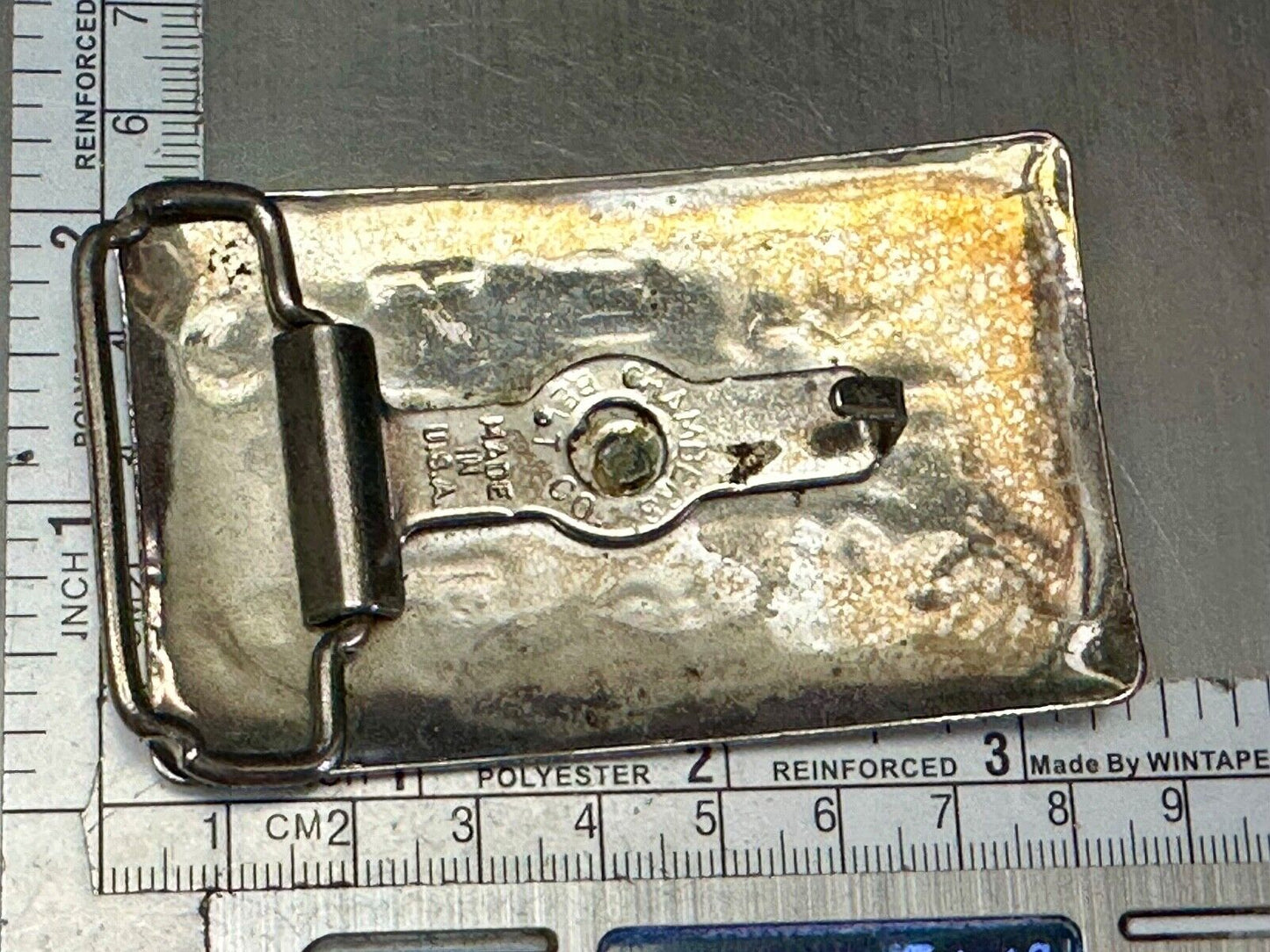 Vintage Chambers Western Cattle Branding Signs Belt Buckle without Centerpiece