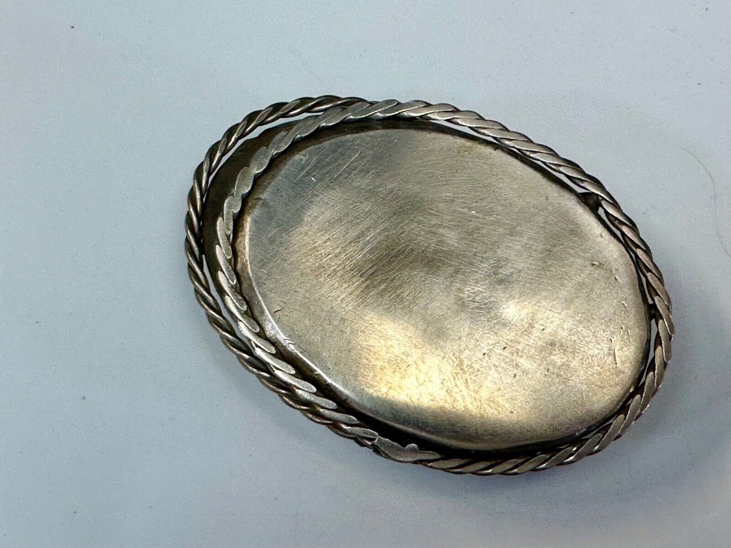 Artisan Silver color belt buckle for craft project / wear