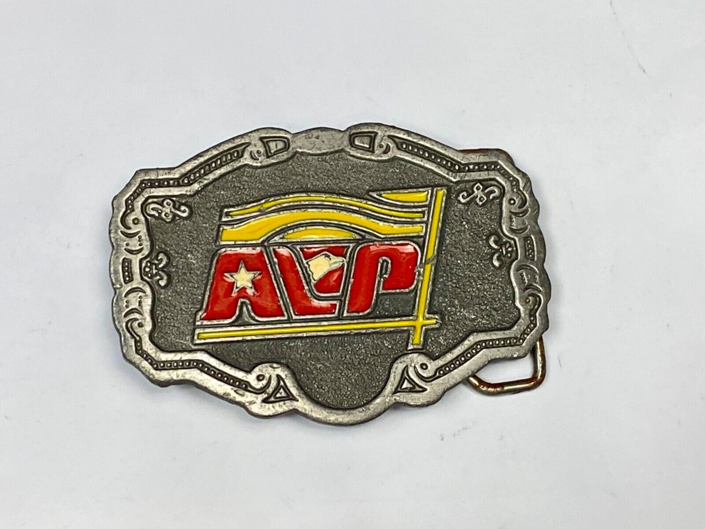 Vintage Avp Logo Emblem Western Framed Belt Buckle
