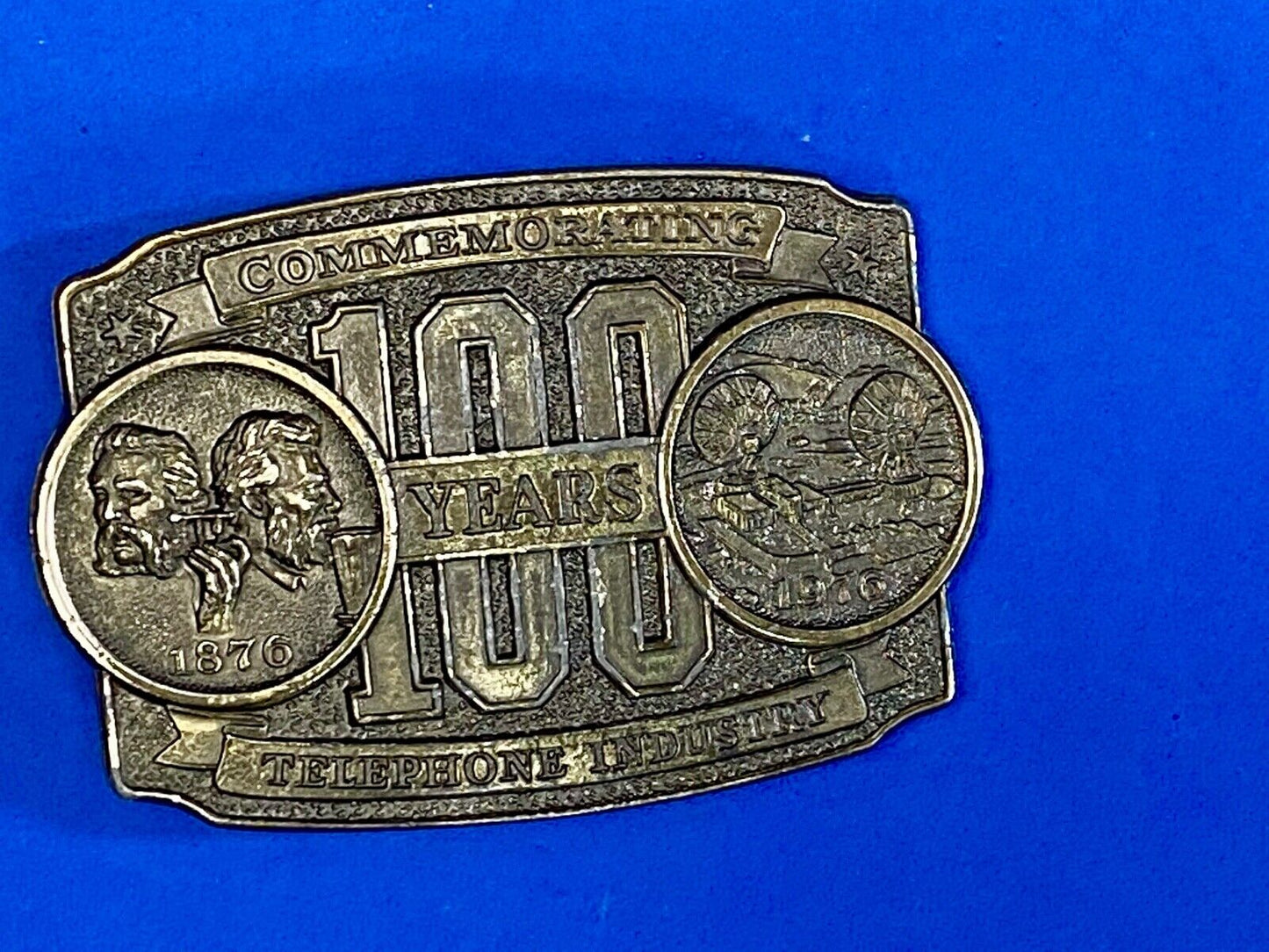 The Telephone Industry, 100 Year Commemorative Belt Buckle - Long Lines Council