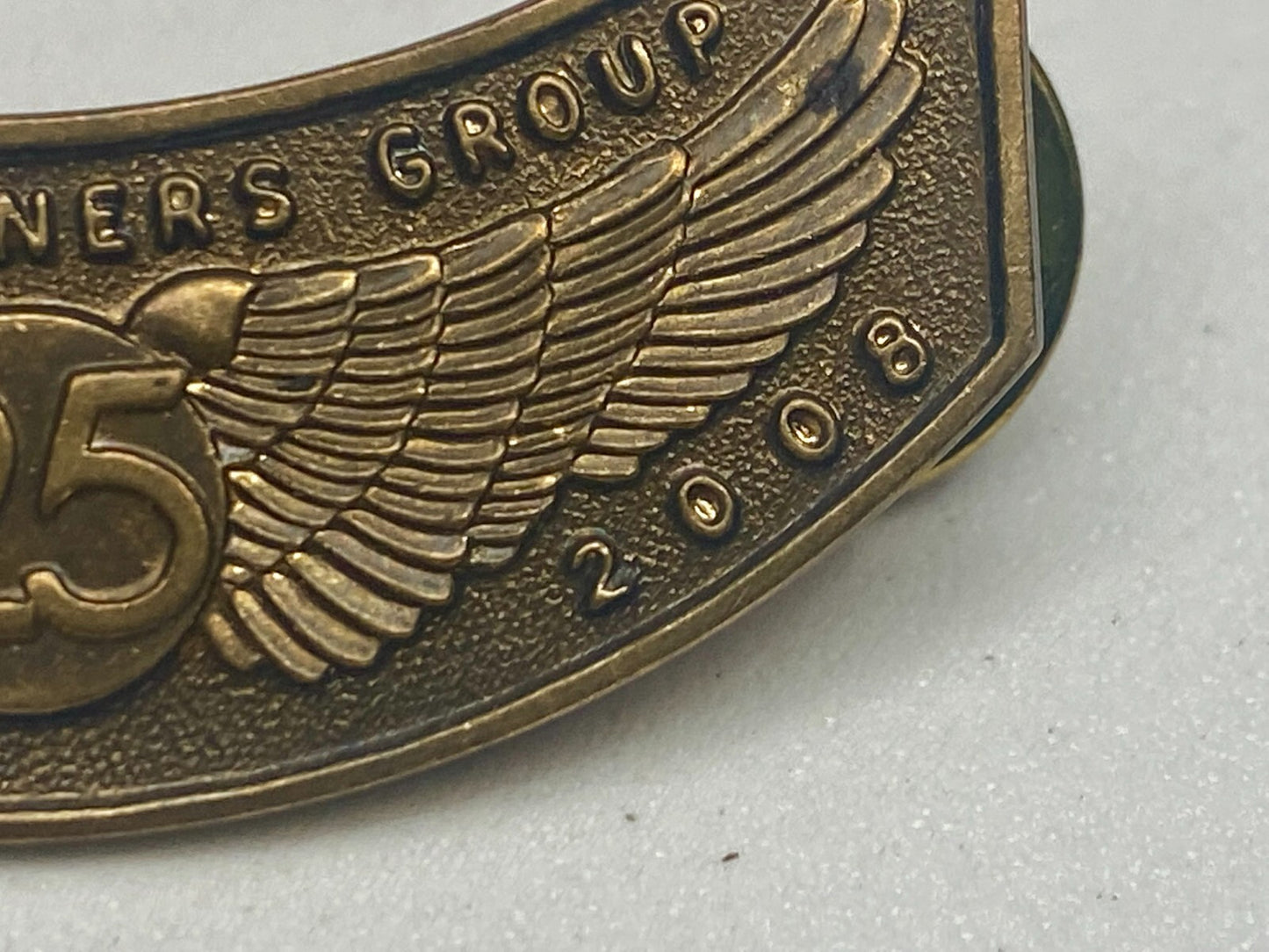2008 HOG Harley Davidson Motorcycles Members Group 25 Years Jacket Pin