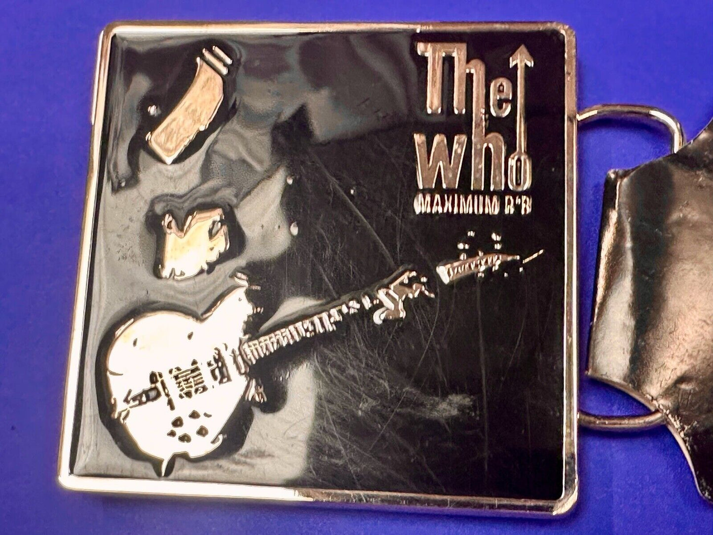The Who - Maximum RnR Music Band Guitar Player 2005 Bravado Merch Belt Buckle