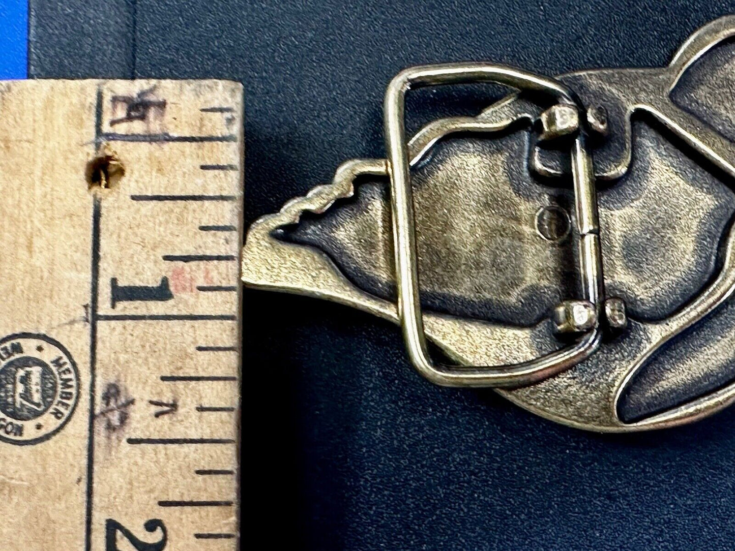 Bird Dove Shaped Cutout Figure Brass Tone Belt Buckle by Relic