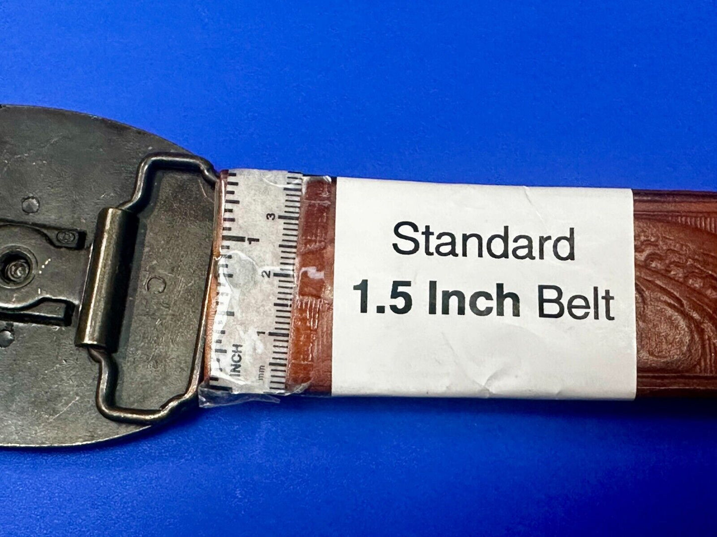 The Elk - Centered In Western Oval Brass Tone Usa Made Belt Buckle