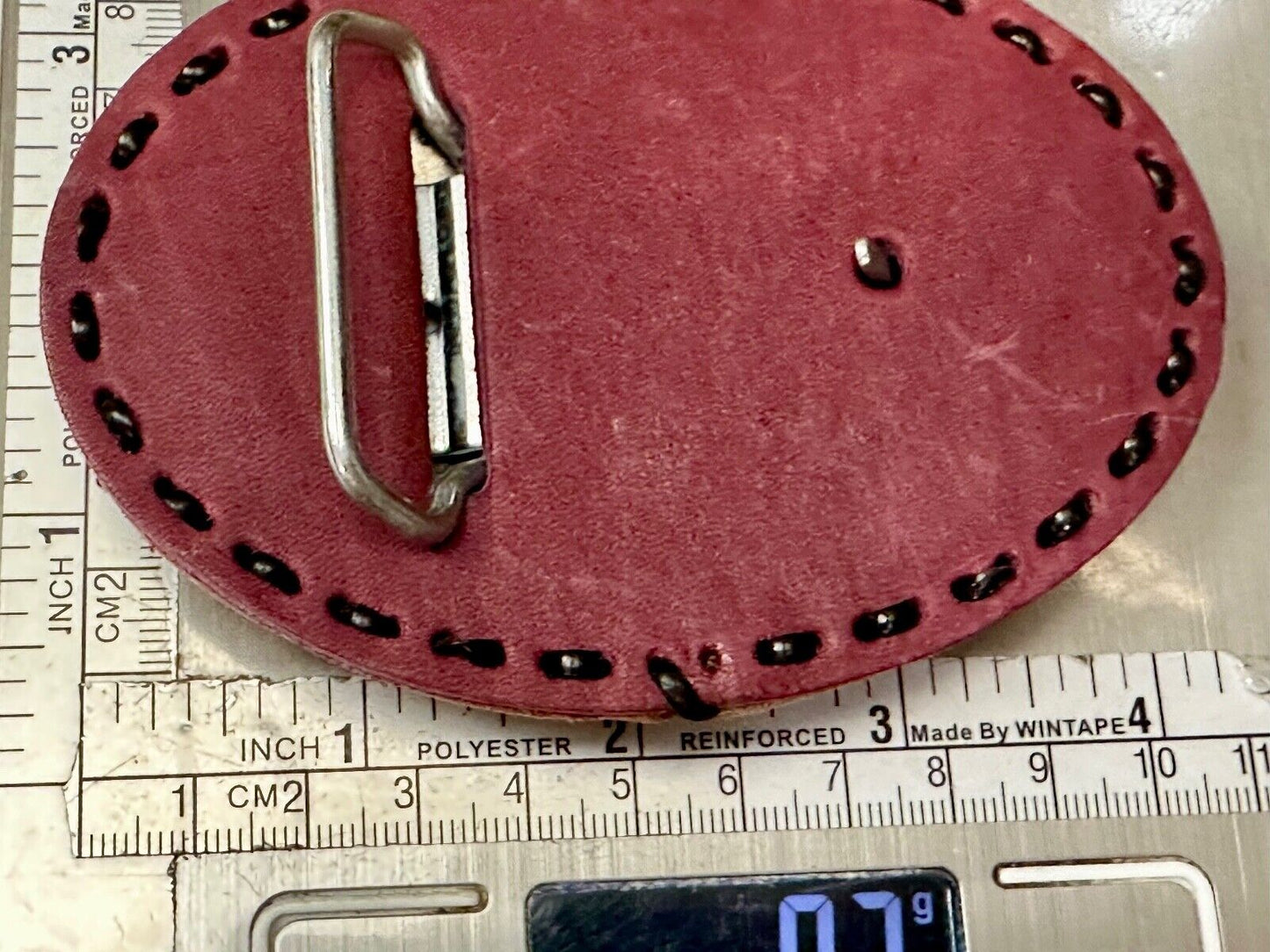 Vietnam Veterans War Memorial Washington DC large leather Oval Belt Buckle