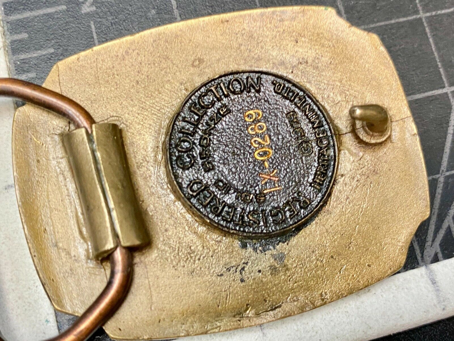 Vintage 1979 Aberdeen South Dakota 1889 Heritage Mint Solid Brass Belt Buckle