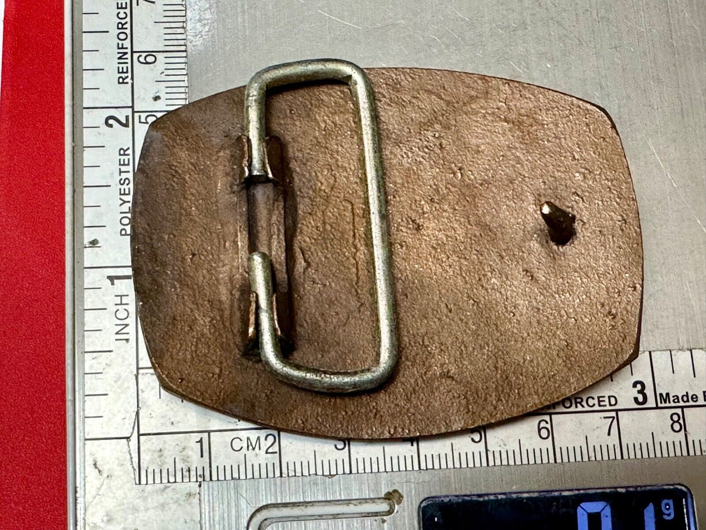 Vintage Earth Scientists LTD 0 Geological Consultants advertising belt buckle