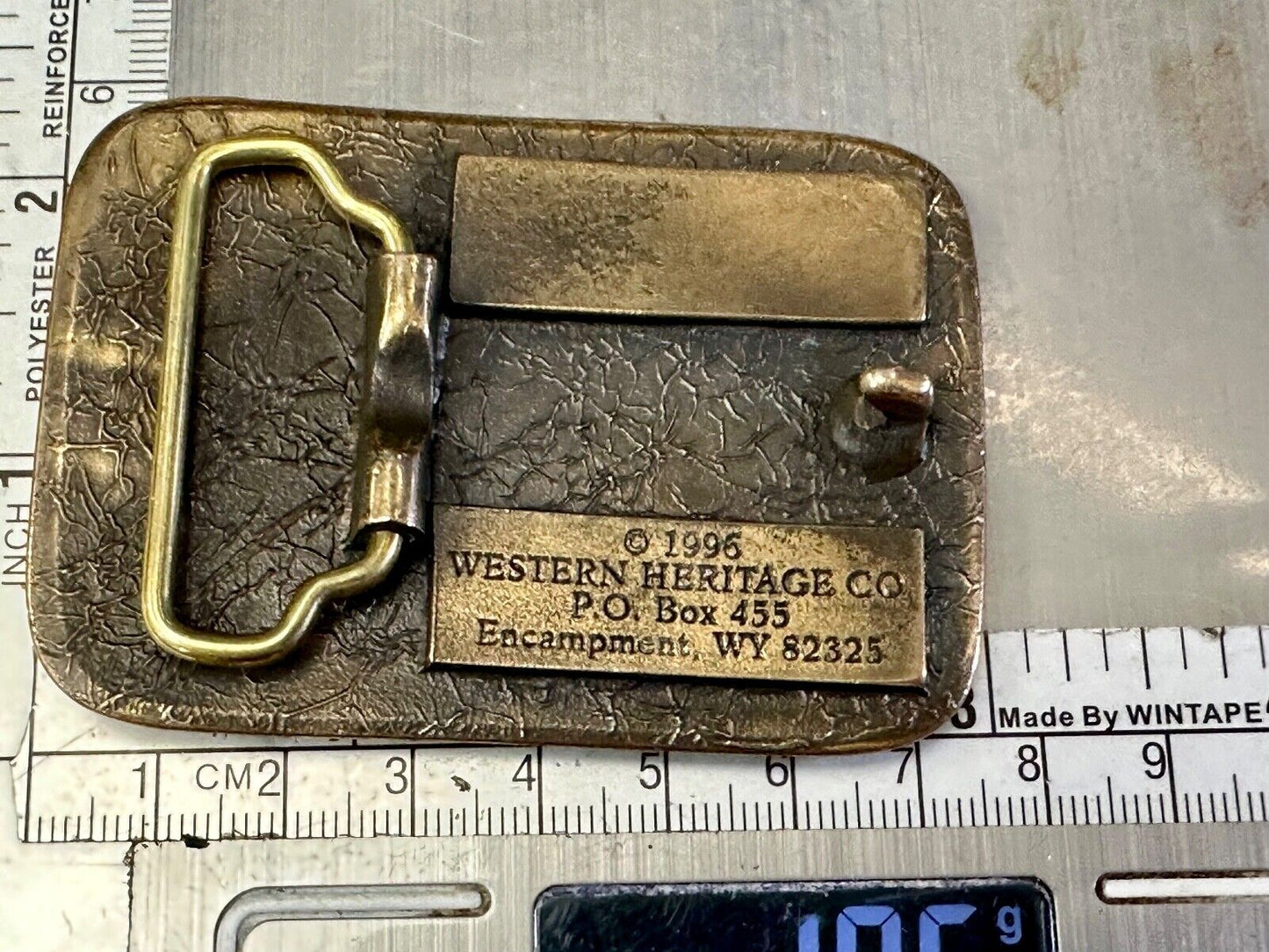 Battle Command Training Program US Army award 1996 Western Heritage belt buckle