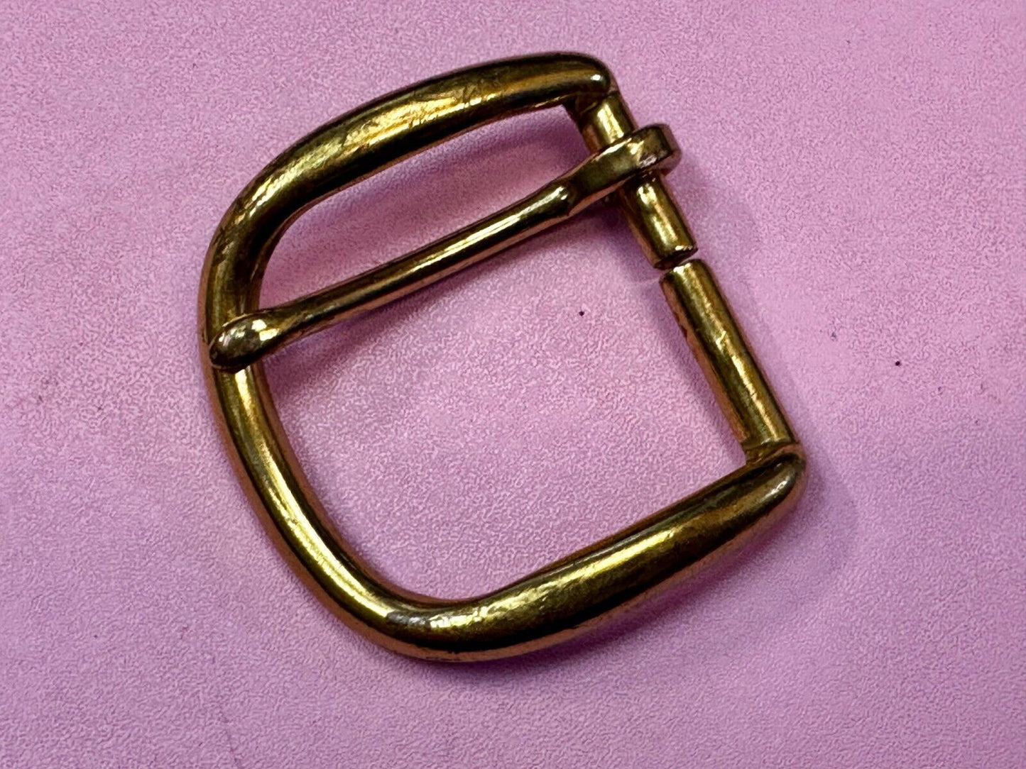 Vintage Brass Tone Replacement Belt Buckle Marked W