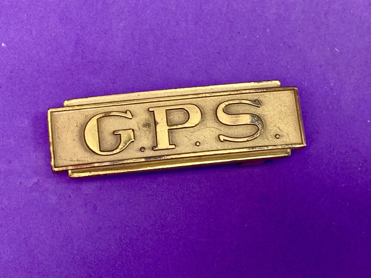 Vintage Belt Buckle By Herff Jones. Initials? Letters Gps