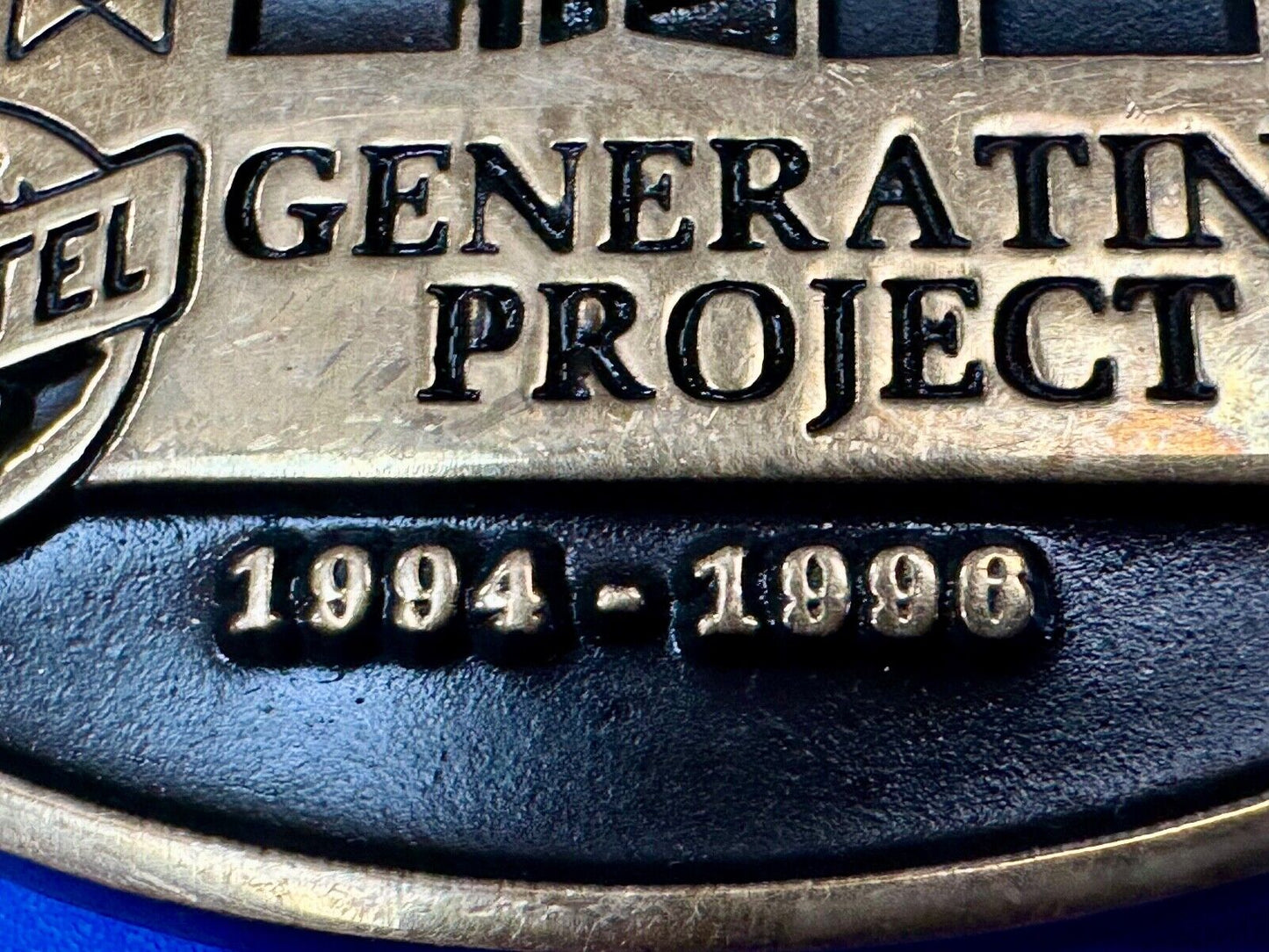 Bechtel HERMISTON Generating Project GE 7FA 94 - 96 Vtg. Anacortes belt buckle