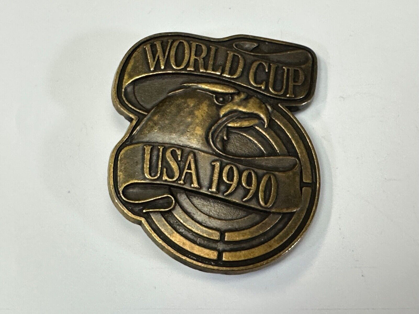 1990 USA World Cup Games Mens National Soccer Commemorative belt buckle