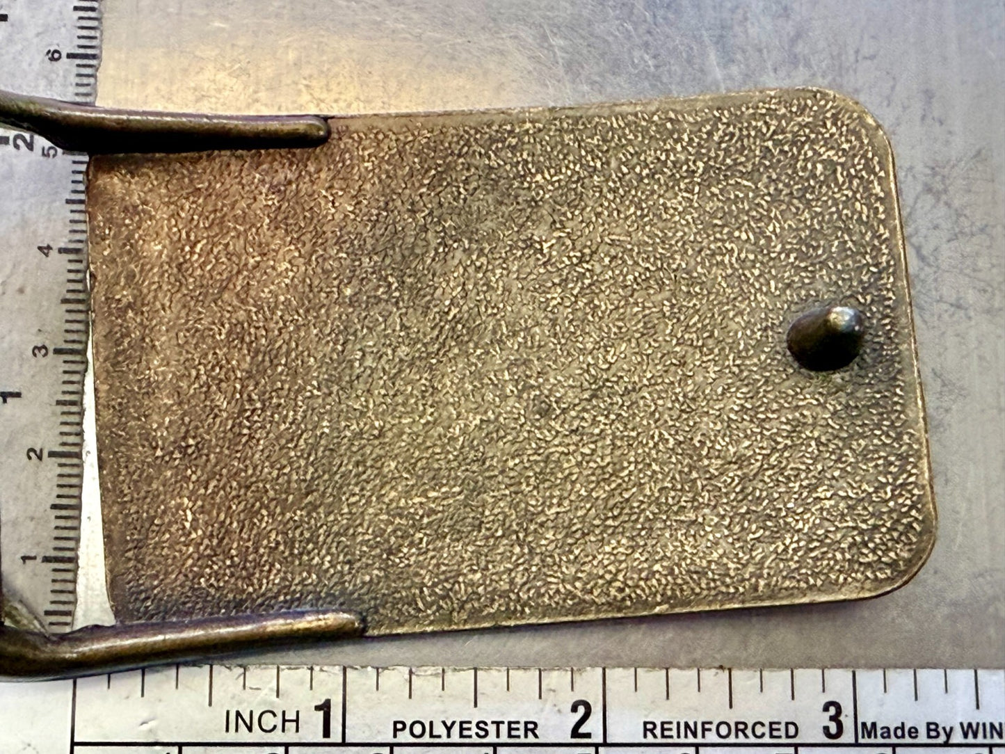 Texas Soybean Association Leather on Metal Commemorative Belt Buckle