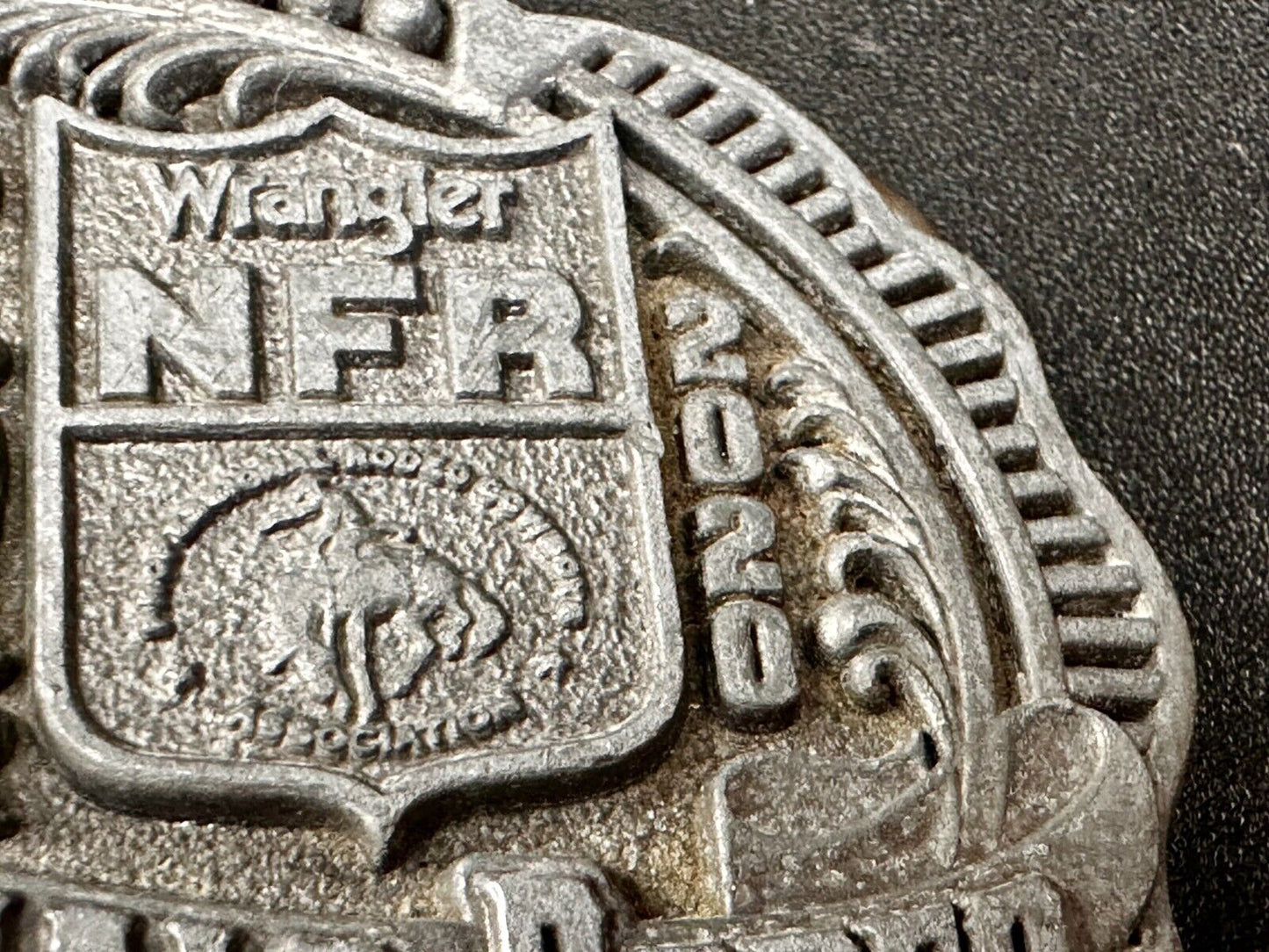 2020 NFR Wrangler National Finals Rodeo Cowboys Montana Silversmiths Belt Buckle