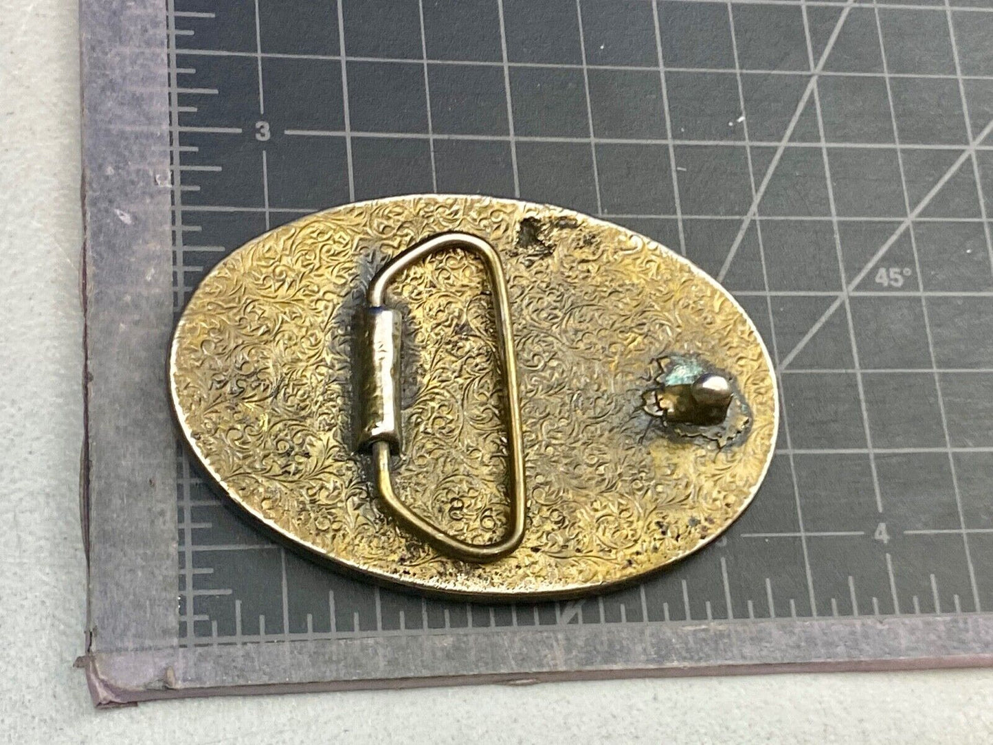 Tribute to the Horse - head, bust profile in western commemorative belt buckle