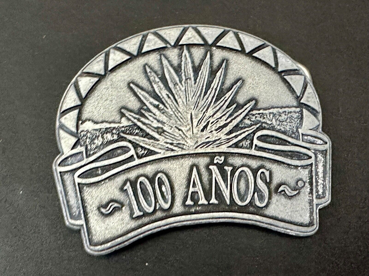 Tequila 100 Anos Tequila Collectors large Metal Belt Buckle
