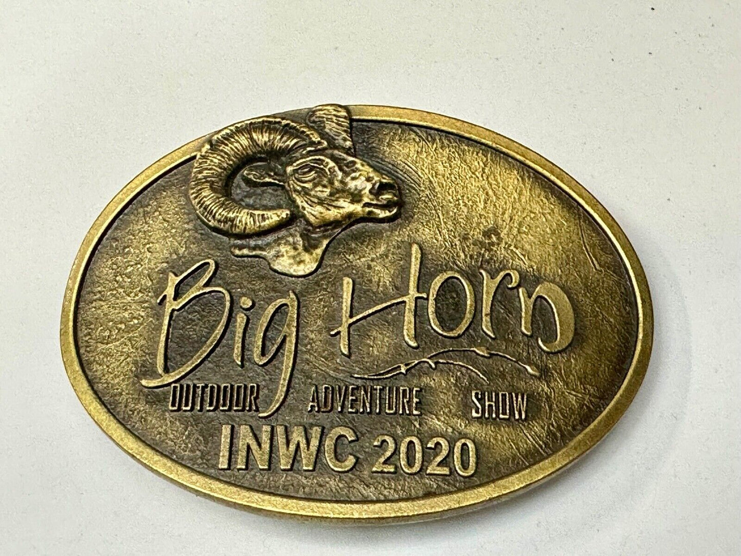 BIG HORN SHOW 2020 Outdoor Adventure Inland N.W. INWC Spokane WA Belt Buckle