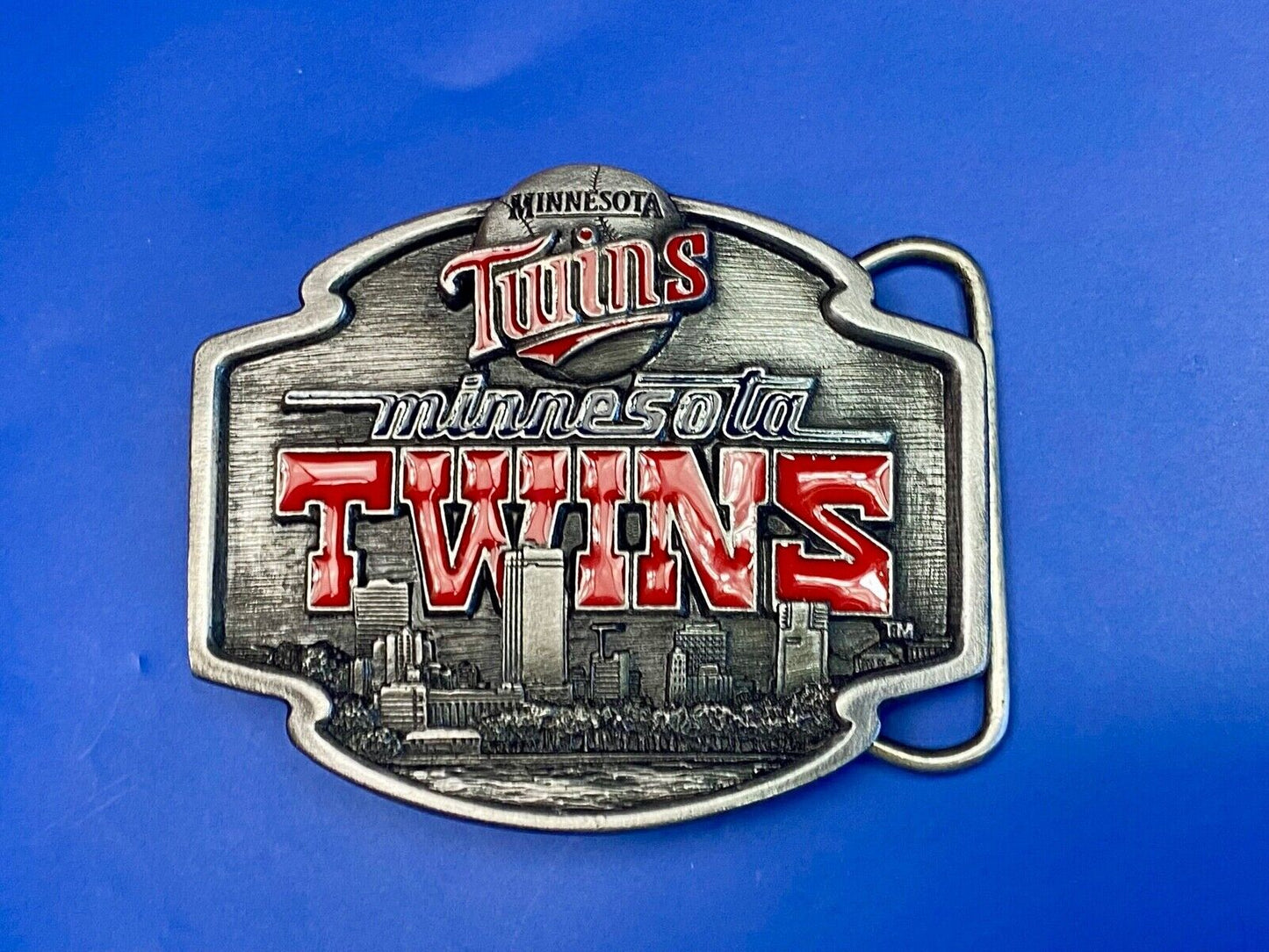 Vintage 1999 Minnesota Twins Belt Buckle Mlb Baseball Team - Ultimate Fan Gift!