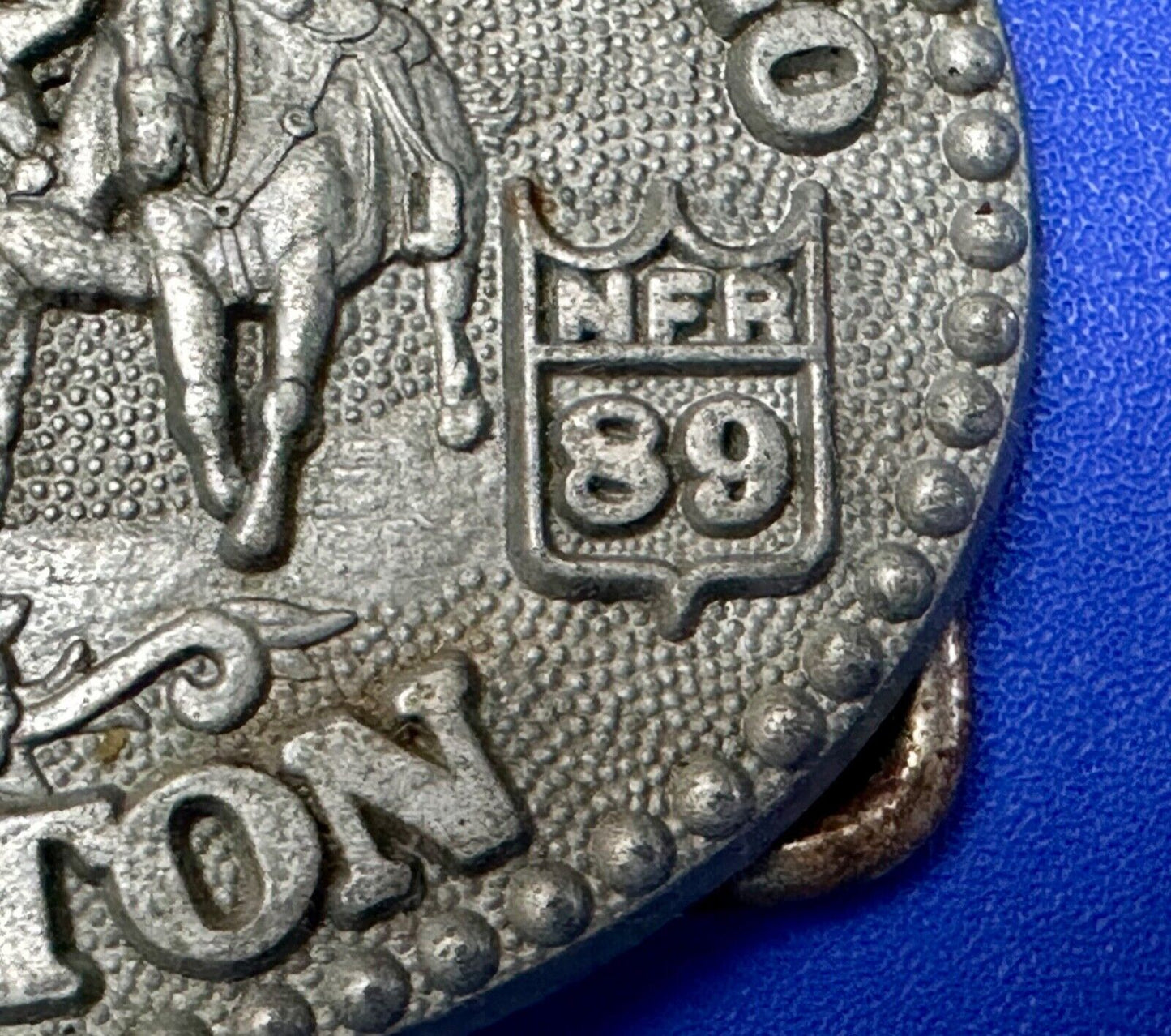 1989 Hesston Youth (small) NFR National Finals Award Design Medals Belt Buckle