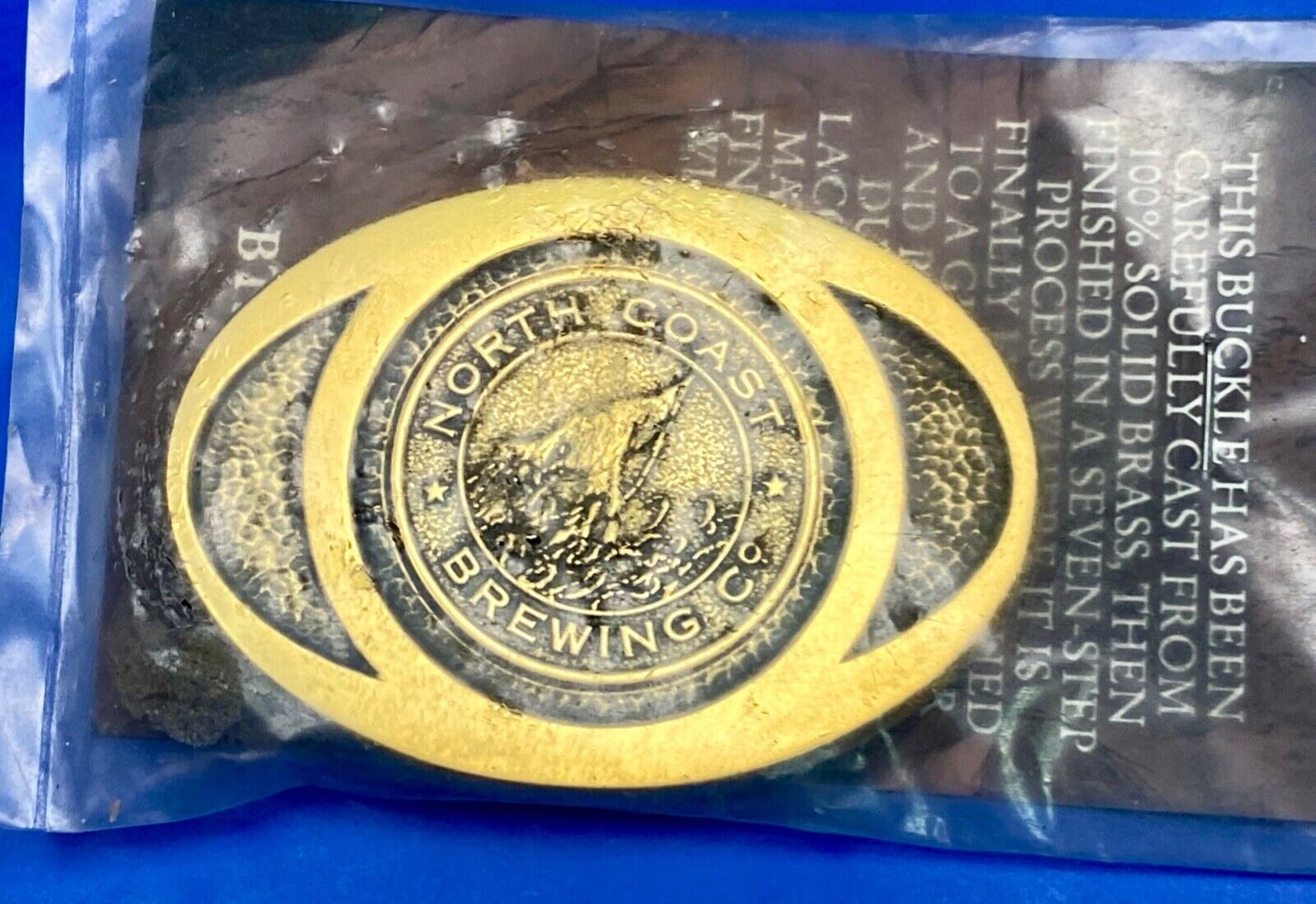 Beer Brewery Collectable North Coast Brewing Company Solid Brass Bts Belt Buckle