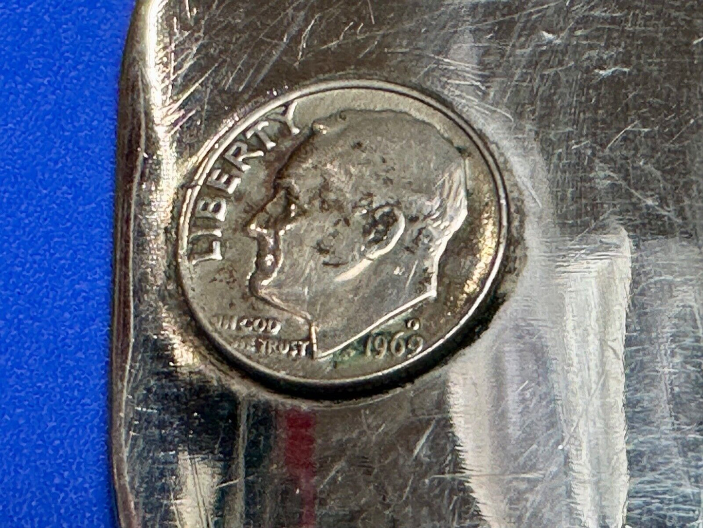 Artisan 3 coins Collectors Kennedy Liberty Half Dollar 1776-1976 69 belt buckle