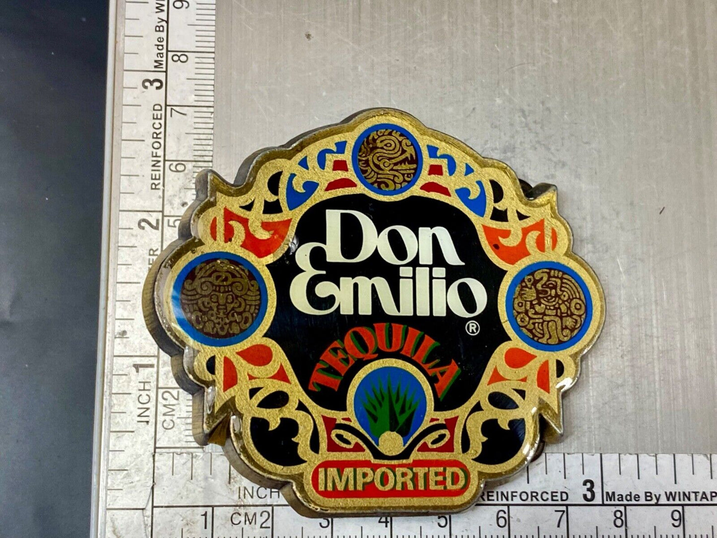Vintage Don Emilio Belt Buckle Collectors Imported Tequila Advertising
