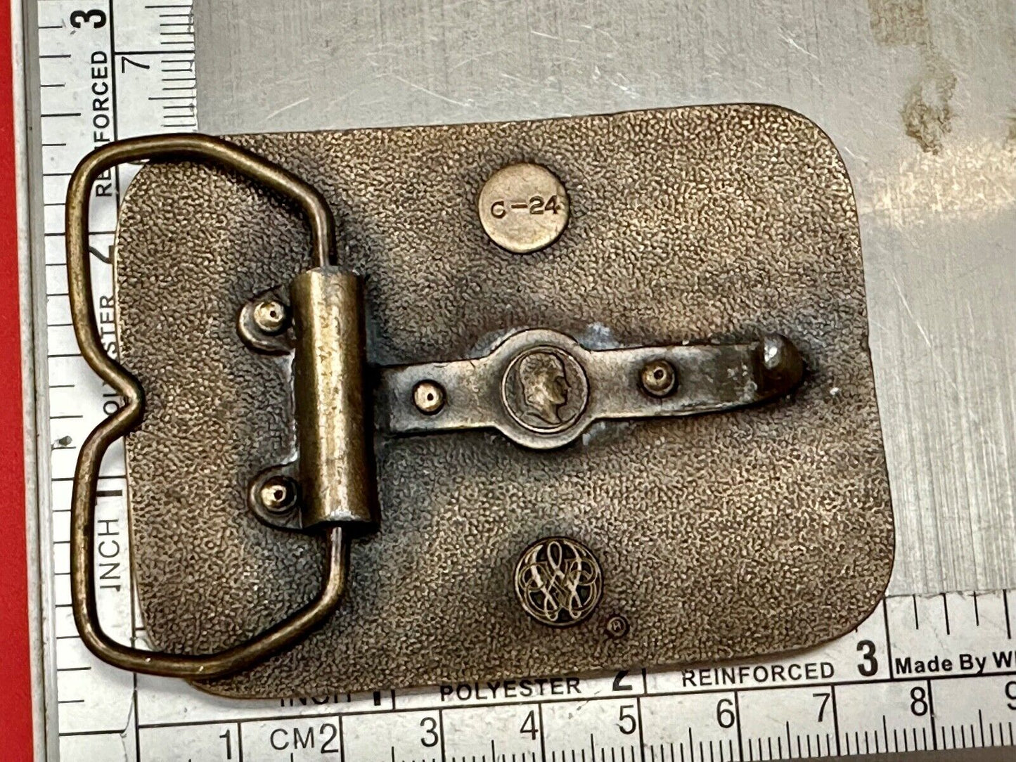 Vintage Bicentennial - Spirit of America Patriotic USA bergamot belt buckle