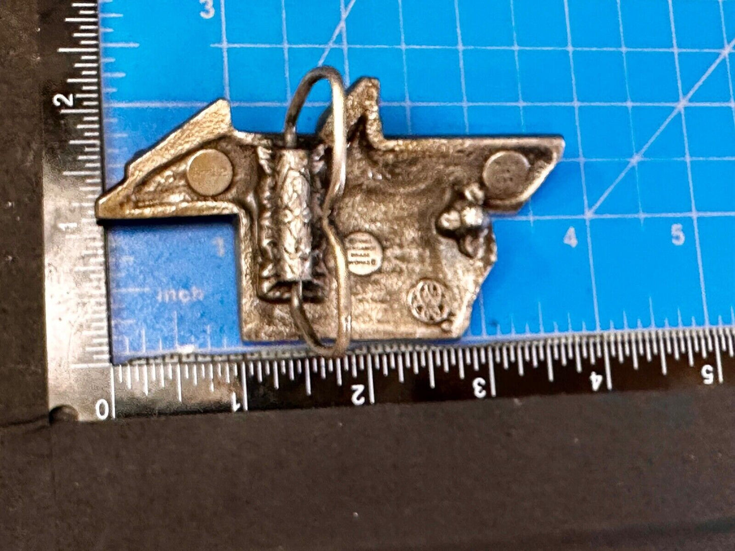 Table Saw Woodworking Unique VTG 1982 Belt Buckle by Bergamot Brass Works