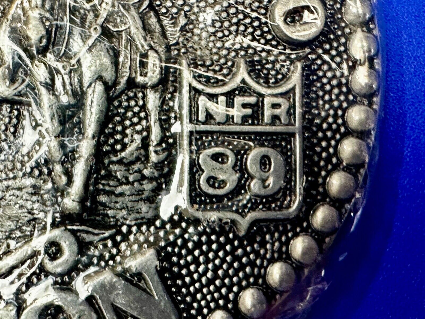 1989 Hesston National Finals Rodeo NFR NOS Collectors Adult Belt Buckle in wrap