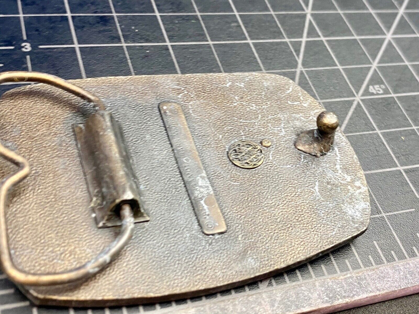 Vintage 1976 GEHL Showdown belt buckle by Bergamot - Farm Equipment Machinery