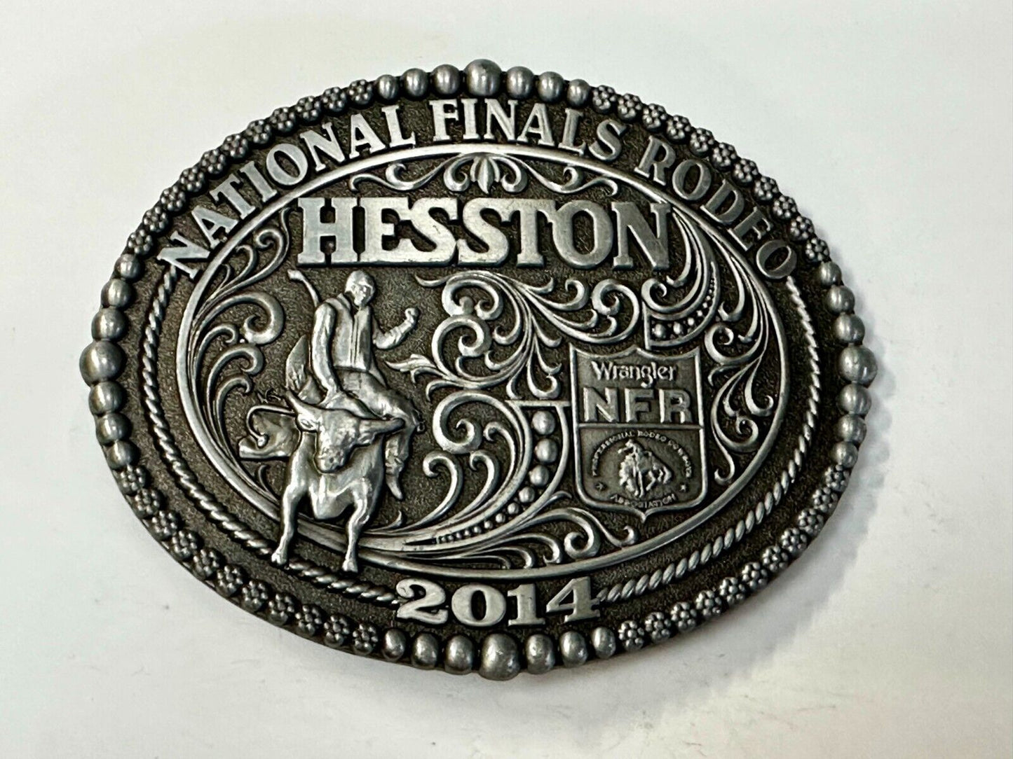 2014 National Finals Rodeo NFR Rodeo NOS Montana Silversmiths Belt Buckle