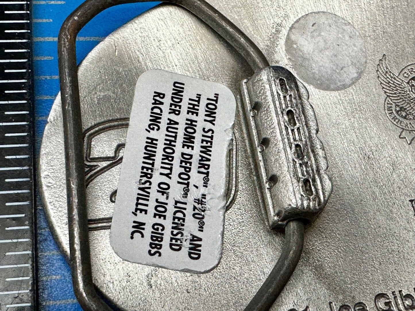 20 Tony Stewart Nascar 2001 Licensed Great American Products Gibbs Belt Buckle