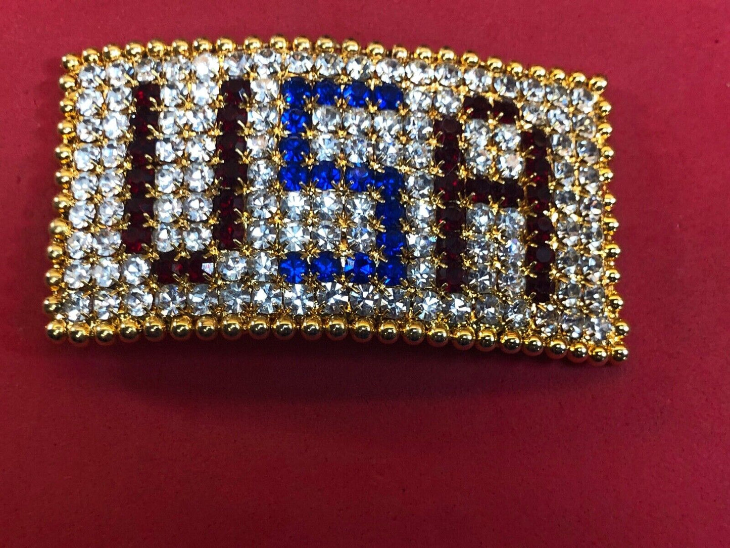 Artisan United States of America Flag from Rhinestones! Patriotic American Flag