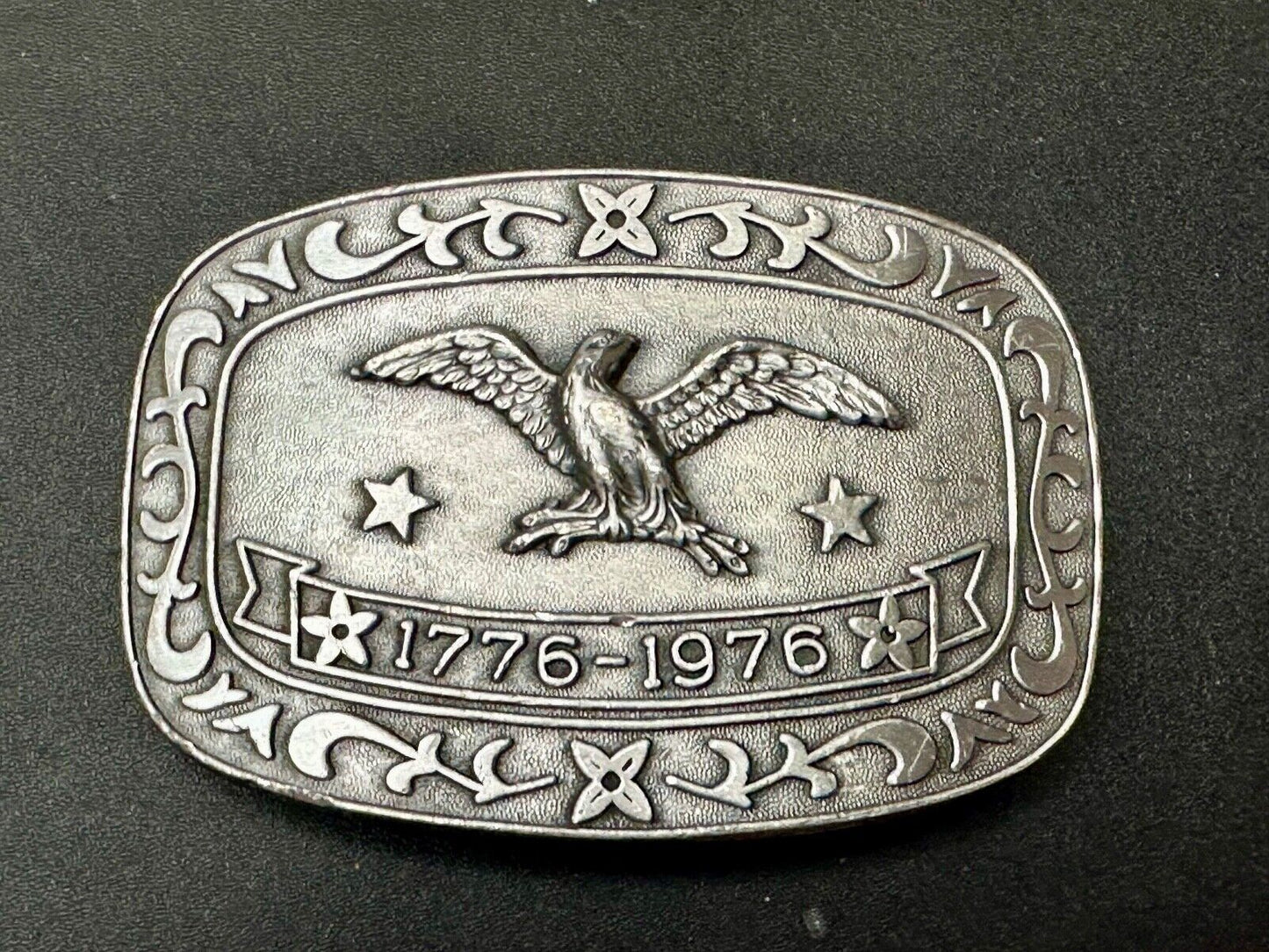Bicentennial Eagle Patriotic USA America 70's Vintage belt buckle by Celebrity