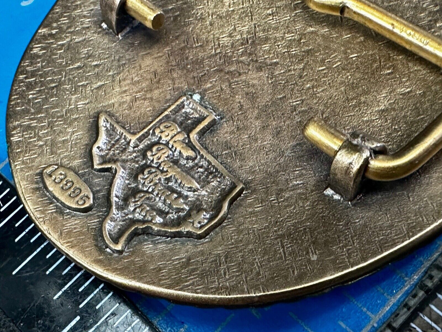 2008 Alamo Area Moderators 1st Place Grand Dame RARE Blue Bayou Belt Buckle